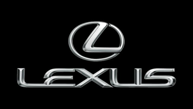 Lexus logo with elegant chrome finish