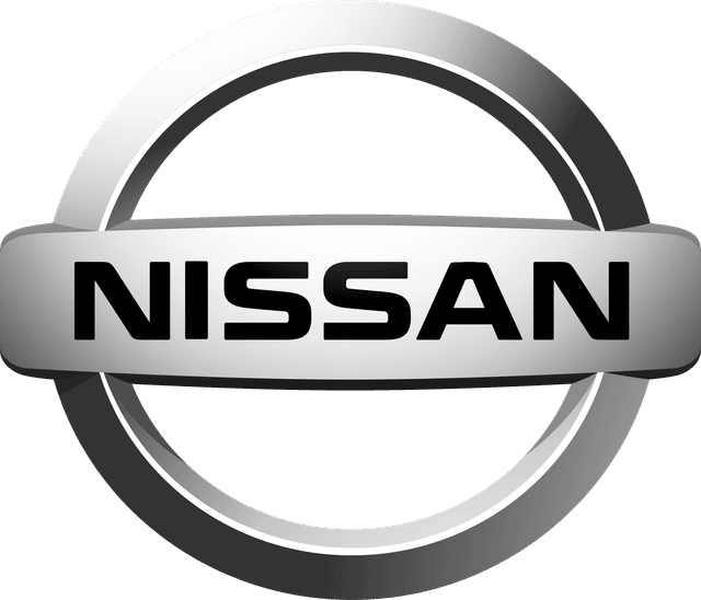 Nissan logo prominently displayed in a sleek design