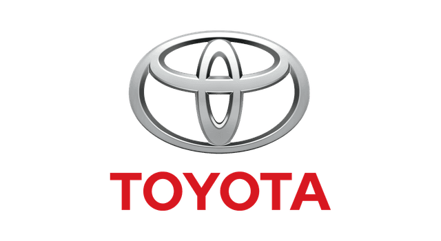 Toyota logo on black background